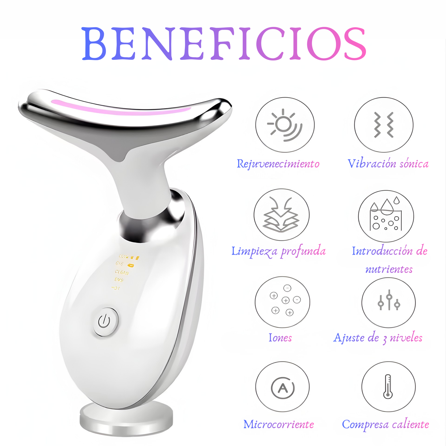 Masajeador de Reafirmación Facial Avanzada en Casa