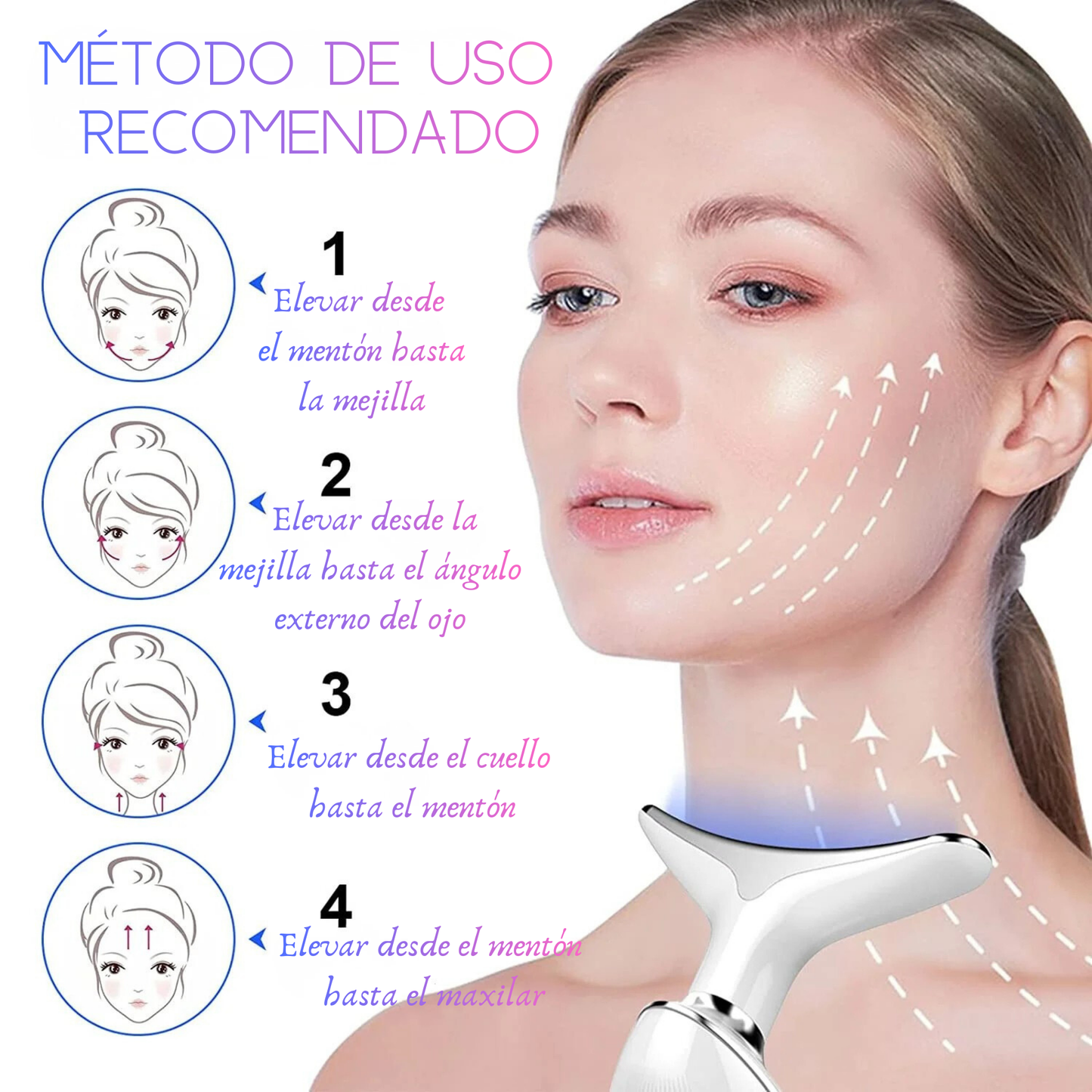 Masajeador de Reafirmación Facial Avanzada en Casa